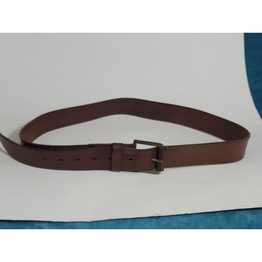 Timberland Men's Brown Genuine Leather Belt Length 48", 1.5" Wide